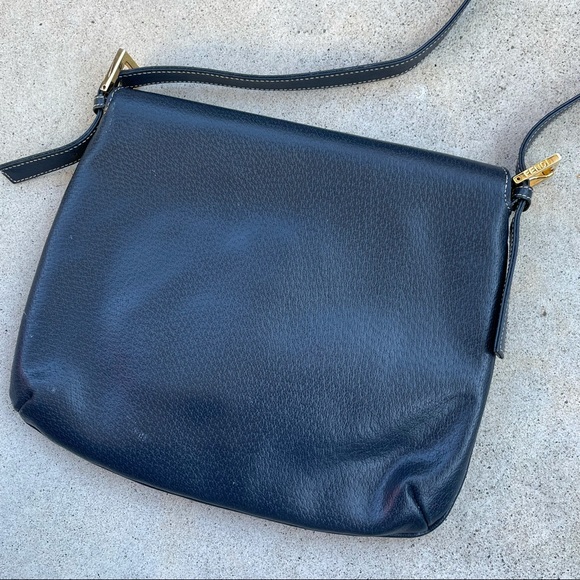 Vintage FENDI Marble-embellished Navy shoulder bag - Picture 13 of 14